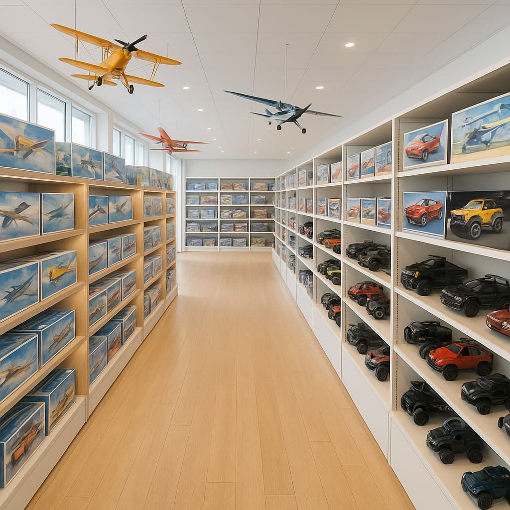 Spielzeug- und Modellbau-Regale